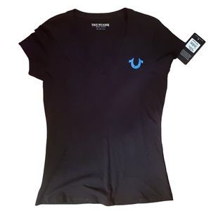 NWT True Religion Women's V Neck Tee Size S